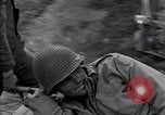 Image of wounded soldier of 8th Infantry Division Brest France, 1944, second 12 stock footage video 65675034896