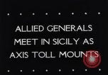 Image of General Eisenhower Sicily Italy, 1943, second 4 stock footage video 65675034898