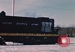 Image of US Army  Alco S-2 locomotive Fort Richardson Alaska USA, 1954, second 7 stock footage video 65675035013