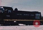 Image of US Army  Alco S-2 locomotive Fort Richardson Alaska USA, 1954, second 9 stock footage video 65675035013