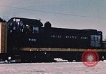 Image of US Army  Alco S-2 locomotive Fort Richardson Alaska USA, 1954, second 10 stock footage video 65675035013
