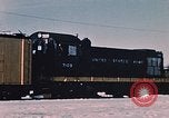 Image of US Army  Alco S-2 locomotive Fort Richardson Alaska USA, 1954, second 11 stock footage video 65675035013