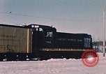 Image of US Army  Alco S-2 locomotive Fort Richardson Alaska USA, 1954, second 13 stock footage video 65675035013