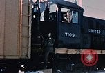 Image of US Army  Alco S-2 locomotive Fort Richardson Alaska USA, 1954, second 37 stock footage video 65675035013