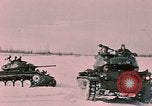 Image of M-24 tanks Fort Richardson Alaska USA, 1954, second 9 stock footage video 65675035021
