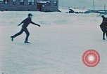 Image of ice skating Anchorage Alaska USA, 1954, second 25 stock footage video 65675035034