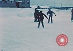 Image of ice skating Anchorage Alaska USA, 1954, second 28 stock footage video 65675035034
