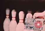 Image of bowling Alaska USA, 1955, second 36 stock footage video 65675035043