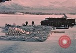 Image of C-119 aircraft Alaska Elmendorf Air Force Base USA, 1955, second 4 stock footage video 65675035047