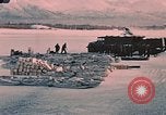 Image of C-119 aircraft Alaska Elmendorf Air Force Base USA, 1955, second 5 stock footage video 65675035047