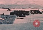 Image of C-119 aircraft Alaska Elmendorf Air Force Base USA, 1955, second 8 stock footage video 65675035047