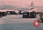 Image of C-119 aircraft Alaska Elmendorf Air Force Base USA, 1955, second 12 stock footage video 65675035047