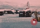 Image of C-119 aircraft Alaska Elmendorf Air Force Base USA, 1955, second 13 stock footage video 65675035047