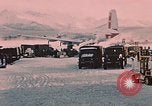 Image of C-119 aircraft Alaska Elmendorf Air Force Base USA, 1955, second 17 stock footage video 65675035047