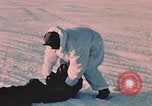Image of C-119 aircraft Alaska Elmendorf Air Force Base USA, 1955, second 18 stock footage video 65675035047