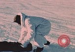 Image of C-119 aircraft Alaska Elmendorf Air Force Base USA, 1955, second 21 stock footage video 65675035047