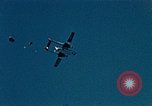 Image of C-119 aircraft Alaska Elmendorf Air Force Base USA, 1955, second 25 stock footage video 65675035047
