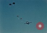 Image of C-119 aircraft Alaska Elmendorf Air Force Base USA, 1955, second 32 stock footage video 65675035047