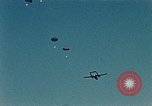 Image of C-119 aircraft Alaska Elmendorf Air Force Base USA, 1955, second 33 stock footage video 65675035047