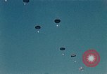 Image of C-119 aircraft Alaska Elmendorf Air Force Base USA, 1955, second 37 stock footage video 65675035047