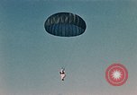 Image of C-119 aircraft Alaska Elmendorf Air Force Base USA, 1955, second 45 stock footage video 65675035047