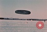 Image of C-119 aircraft Alaska Elmendorf Air Force Base USA, 1955, second 49 stock footage video 65675035047