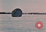Image of C-119 aircraft Alaska Elmendorf Air Force Base USA, 1955, second 54 stock footage video 65675035047