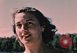 Image of bather Alaska USA, 1954, second 46 stock footage video 65675035048