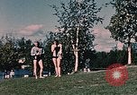 Image of bather Alaska USA, 1954, second 49 stock footage video 65675035048