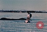 Image of Otter tracked vehicle in snow Alaska USA, 1954, second 43 stock footage video 65675035052