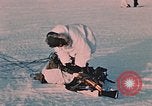 Image of Otter tracked vehicle in snow Alaska USA, 1954, second 51 stock footage video 65675035052