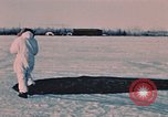 Image of Otter tracked vehicle in snow Alaska USA, 1954, second 59 stock footage video 65675035052