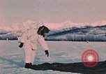 Image of Otter tracked vehicle in snow Alaska USA, 1954, second 60 stock footage video 65675035052
