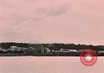 Image of Cranes and buildings near Knik Arm Cook Inlet  Anchorage Alaska USA, 1953, second 57 stock footage video 65675035068