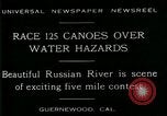 Standbild Five Mile Kanu Rennen Guernewood California USA, 1929, aus Sekunde 5 historischem Filmmaterial Videoclip 65675035083
