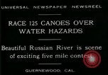 Standbild Five Mile Kanu Rennen Guernewood California USA, 1929, aus Sekunde 10 historischem Filmmaterial Videoclip 65675035083