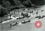 Standbild Five Mile Kanu Rennen Guernewood California USA, 1929, aus Sekunde 17 historischem Filmmaterial Videoclip 65675035083