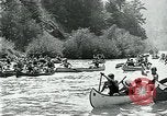Standbild Five Mile Kanu Rennen Guernewood California USA, 1929, aus Sekunde 23 historischem Filmmaterial Videoclip 65675035083