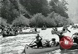 Standbild Five Mile Kanu Rennen Guernewood California USA, 1929, aus Sekunde 24 historischem Filmmaterial Videoclip 65675035083