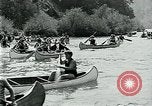 Standbild Five Mile Kanu Rennen Guernewood California USA, 1929, aus Sekunde 30 historischem Filmmaterial Videoclip 65675035083