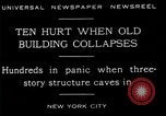 Standbild New York City Gebäude zUSAmmenbricht New York City USA, 1929, aus Sekunde 4 historischem Filmmaterial Videoclip 65675035086