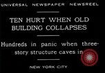 Standbild New York City Gebäude zUSAmmenbricht New York City USA, 1929, aus Sekunde 6 historischem Filmmaterial Videoclip 65675035086
