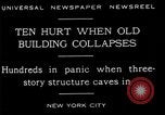 Standbild New York City Gebäude zUSAmmenbricht New York City USA, 1929, aus Sekunde 7 historischem Filmmaterial Videoclip 65675035086