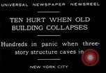 Standbild New York City Gebäude zUSAmmenbricht New York City USA, 1929, aus Sekunde 8 historischem Filmmaterial Videoclip 65675035086