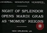 Image Mardi Gras New Orleans Louisiana USA, 1930, de la seconde 3 séquences d'archives historiques vidéo 65675035088
