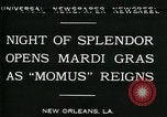 Image Mardi Gras New Orleans Louisiana USA, 1930, de la seconde 4 séquences d'archives historiques vidéo 65675035088