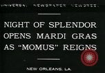 Image Mardi Gras New Orleans Louisiana USA, 1930, de la seconde 6 séquences d'archives historiques vidéo 65675035088