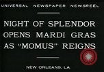 Image Mardi Gras New Orleans Louisiana USA, 1930, de la seconde 10 séquences d'archives historiques vidéo 65675035088