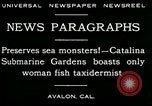 Image femme poisson taxidermiste Avalon California USA, 1930, de la seconde 8 séquences d'archives historiques vidéo 65675035089