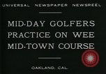 Standbild Miniatur Golfplatz Oakland California USA, 1930, aus Sekunde 7 historischem Filmmaterial Videoclip 65675035099